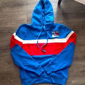 RANGERS 47 Brand Blue Hoodie - New York Rangers